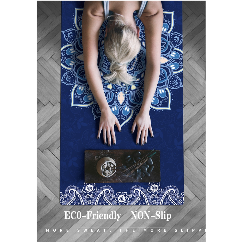 Non Slip Tpe Suede Yoga Mat Eco-Friendly Carpet For Pilates Exercise Pad