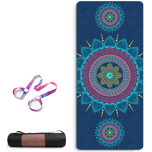 Non Slip Tpe Suede Yoga Mat Eco-Friendly Carpet For Pilates Exercise Pad