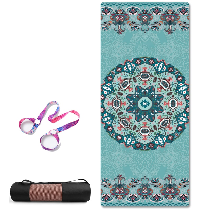 Non Slip Tpe Suede Yoga Mat Eco-Friendly Carpet For Pilates Exercise Pad