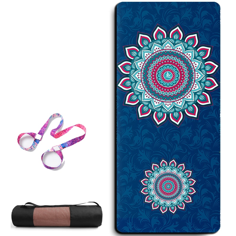 Non Slip Tpe Suede Yoga Mat Eco-Friendly Carpet For Pilates Exercise Pad