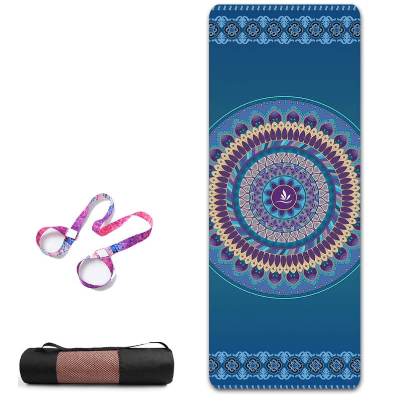 Non Slip Tpe Suede Yoga Mat Eco-Friendly Carpet For Pilates Exercise Pad