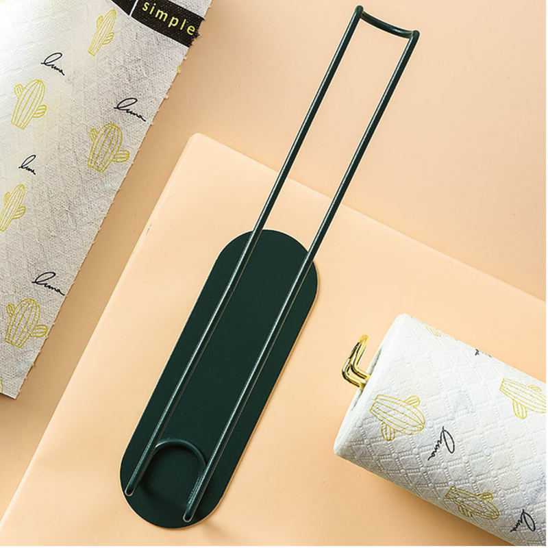 Nordic Iron Paper Towel Holder Wall Mounted Storage Rack Shelf Kitchen Tool