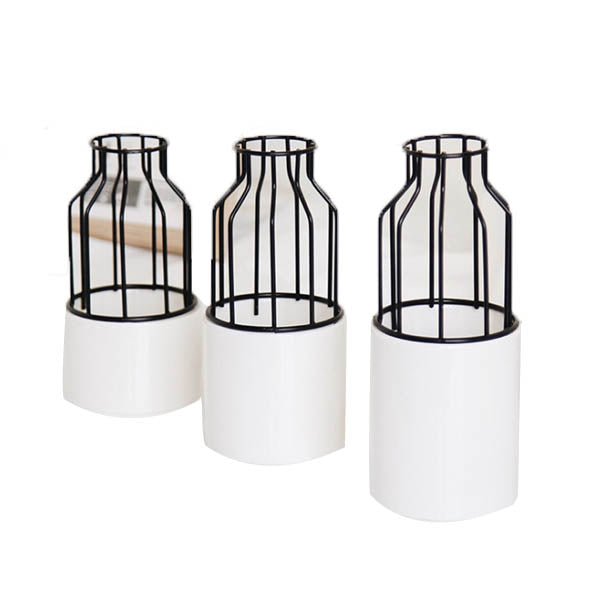 Nordic Iron Ceramic Vase Decor