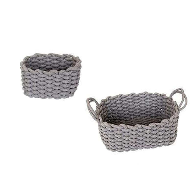 Nordic Thick Cotton Rope Storage Box Simple Basket