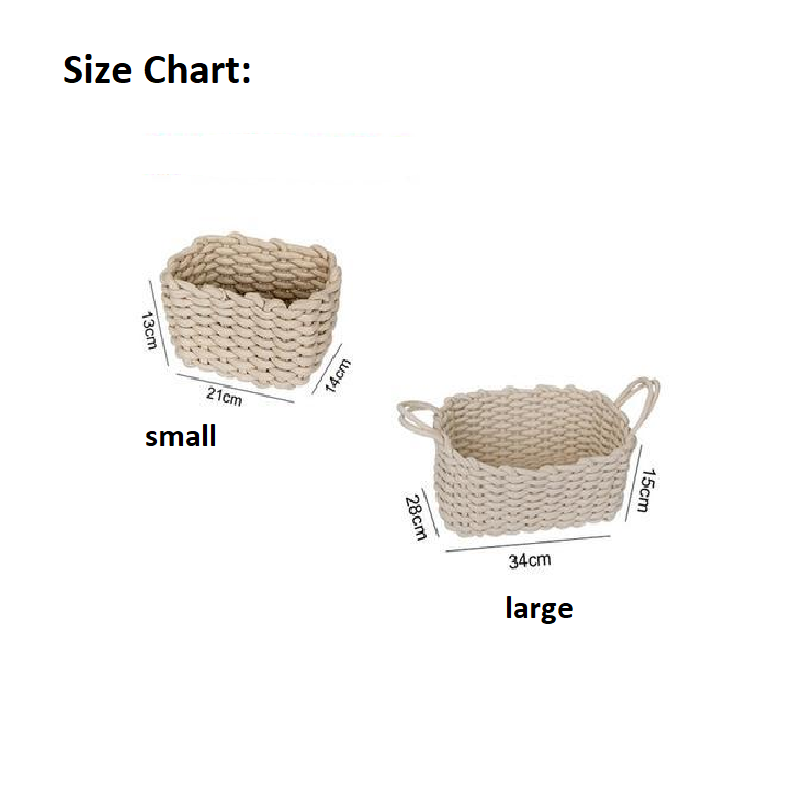 Nordic Thick Cotton Rope Storage Box Simple Basket