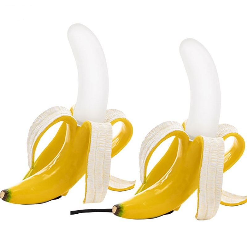 Novelty Banana Night Light Table Lamp Bedroom Desk Home Decor
