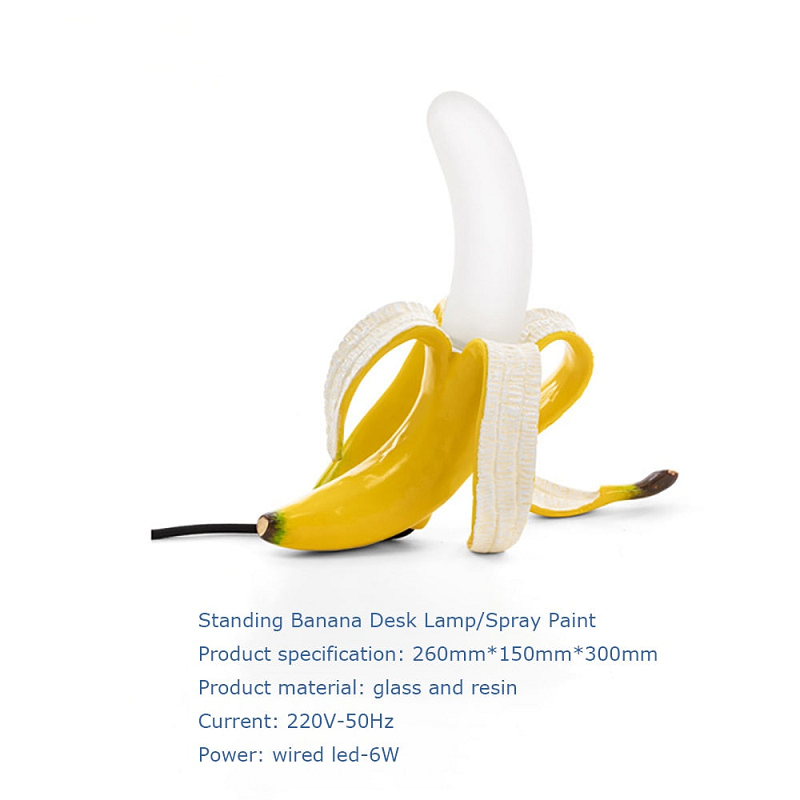 Novelty Banana Night Light Table Lamp Bedroom Desk Home Decor