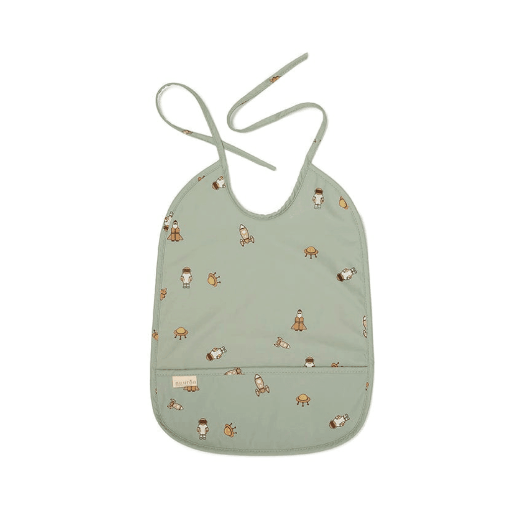 Nuuroo Alberte Long Coated Bib Cream Leaf