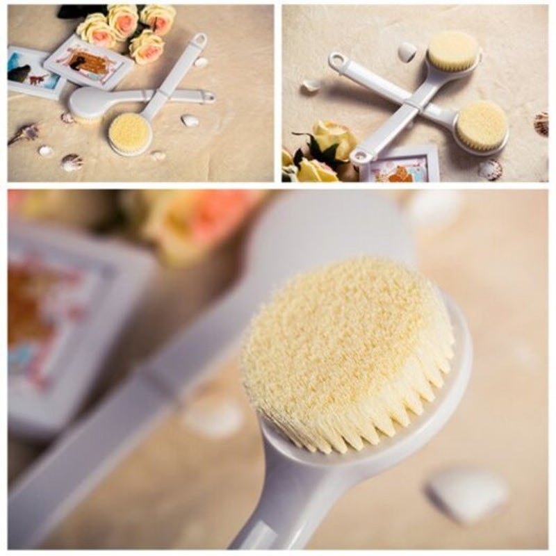 Nylon Soft Hair Long Handle Back Massage Bath Brush Exfoliating Adult
