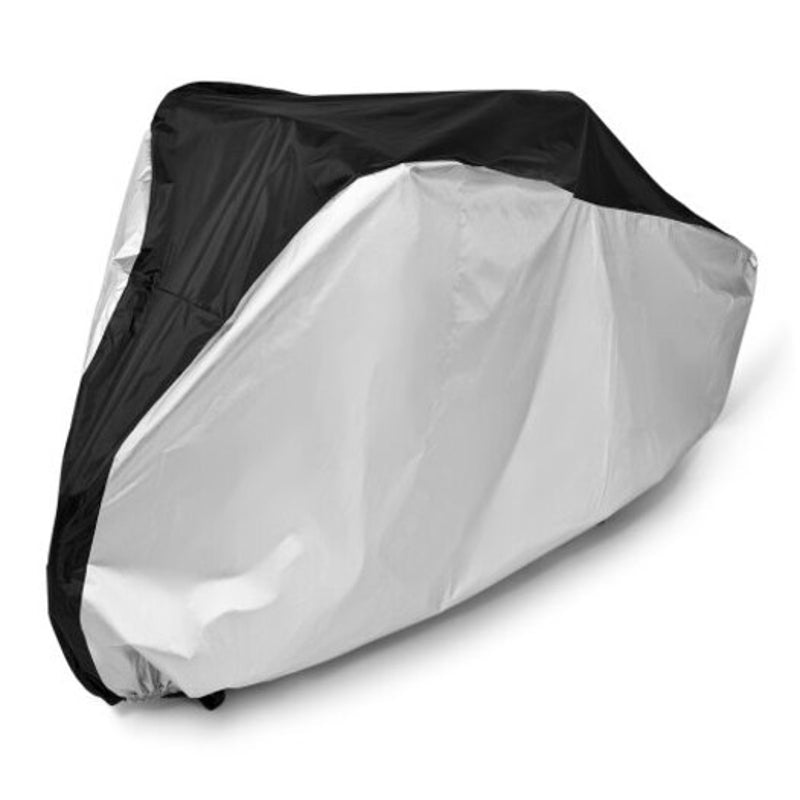 Nylon Waterproof Dustproof Uv Protective Bicycle Cover Silver Black M