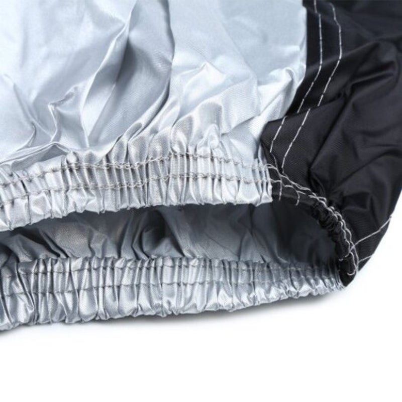 Nylon Waterproof Dustproof Uv Protective Bicycle Cover Silver Black M