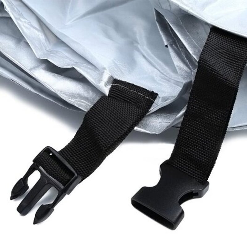 Nylon Waterproof Dustproof Uv Protective Bicycle Cover Silver Black M