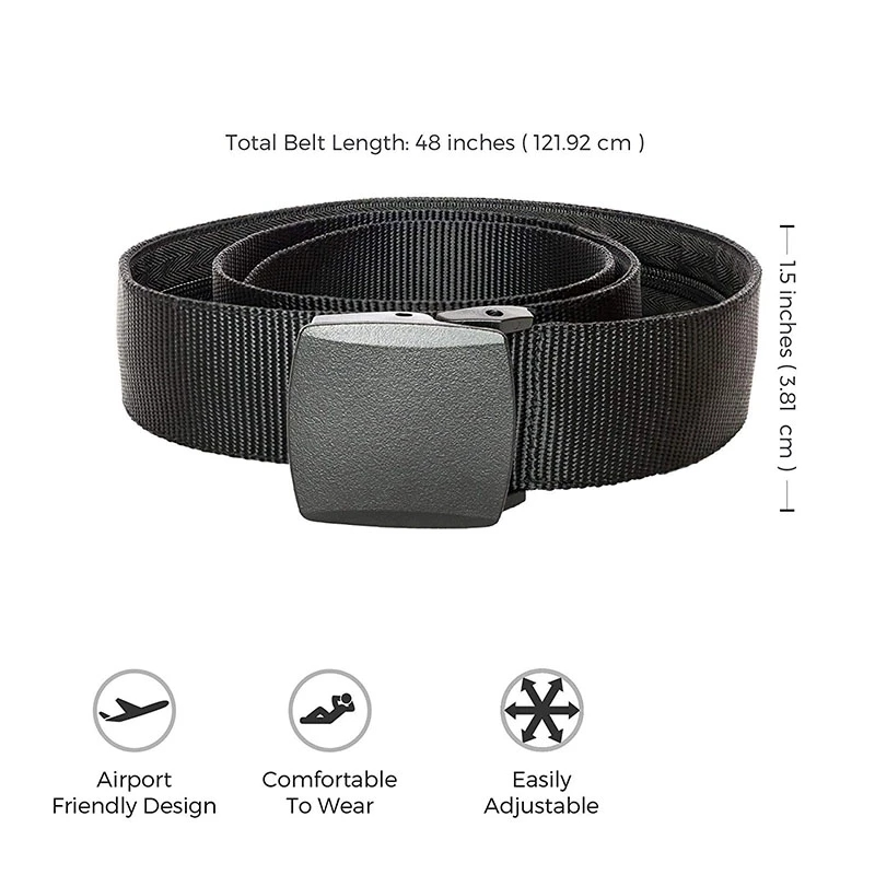 Nylon Canvas Breathable Military Tactical Men Waist Belt Buckle