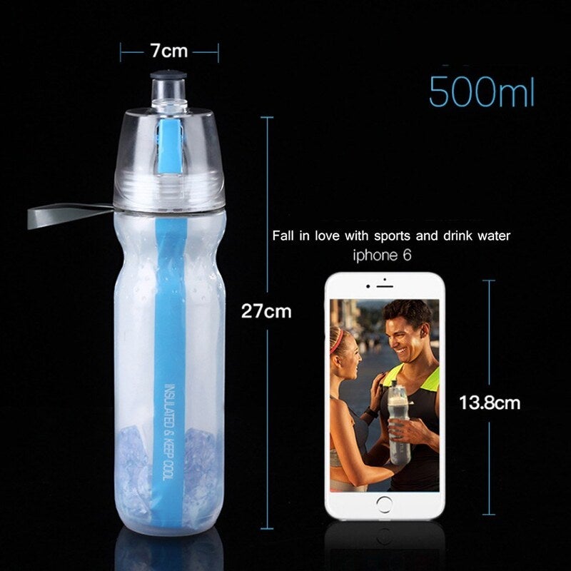 Water Bottle For Drinking Misting Sports Spray
