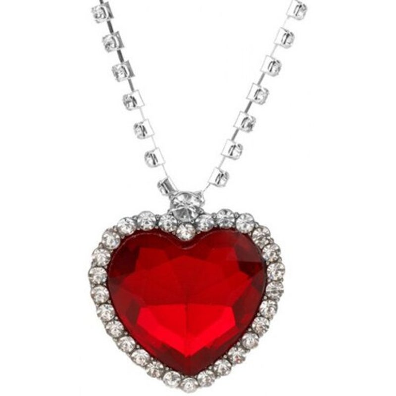 Veile Studios Ocean Star Love Fashion Diamond Crystal Pendant Necklace Cobalt Blue