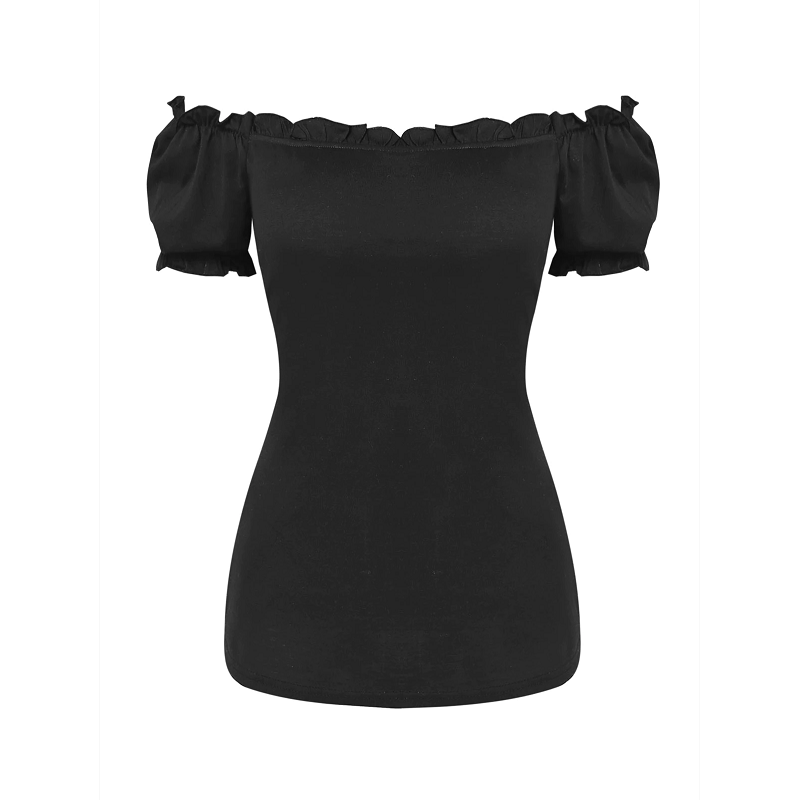 Off The Shoulder Tee And Crisscross Plaid Suspender Skirt Set Two Piece Dress
