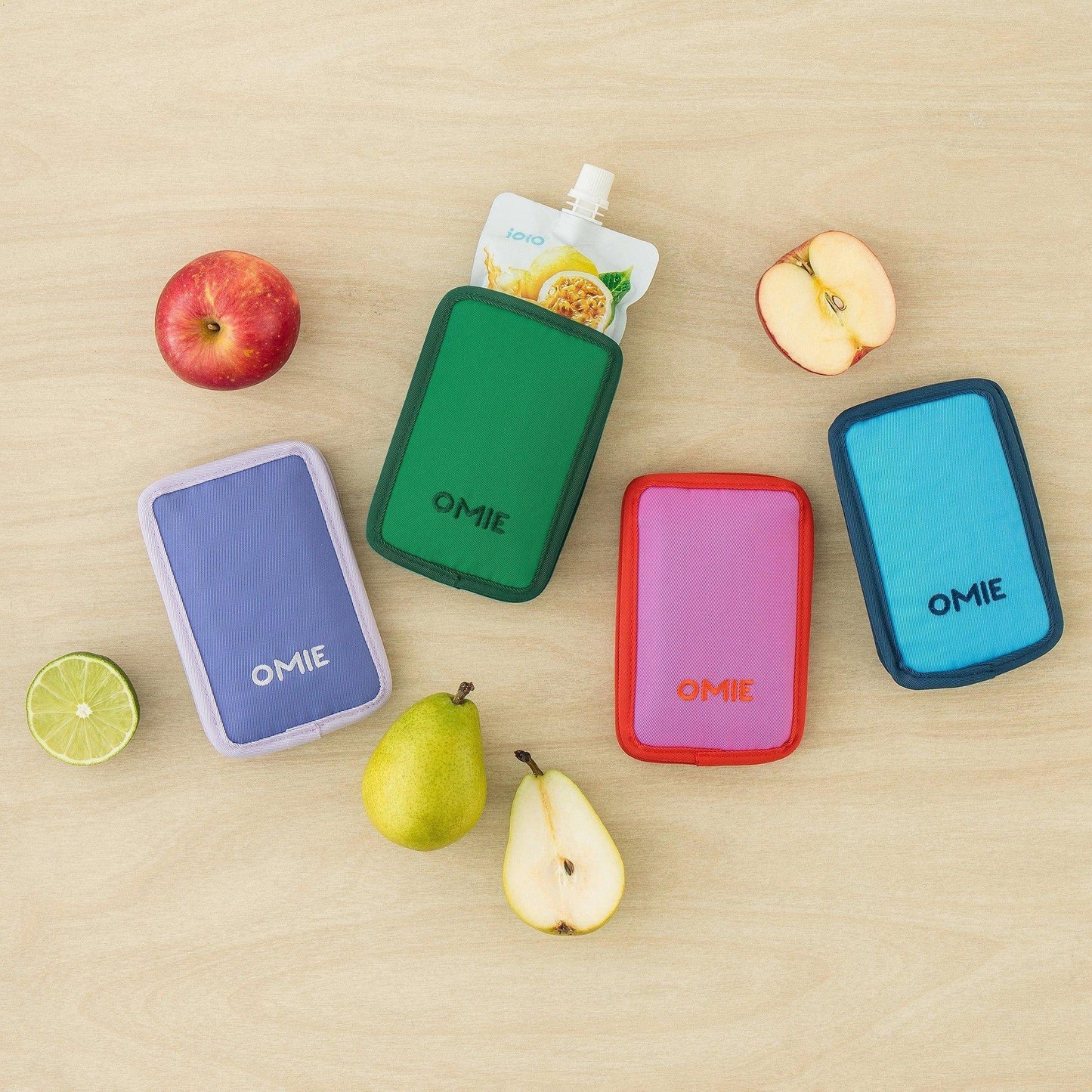 Omiebox Omiechill Freezable Yoghurt Pouch Green
