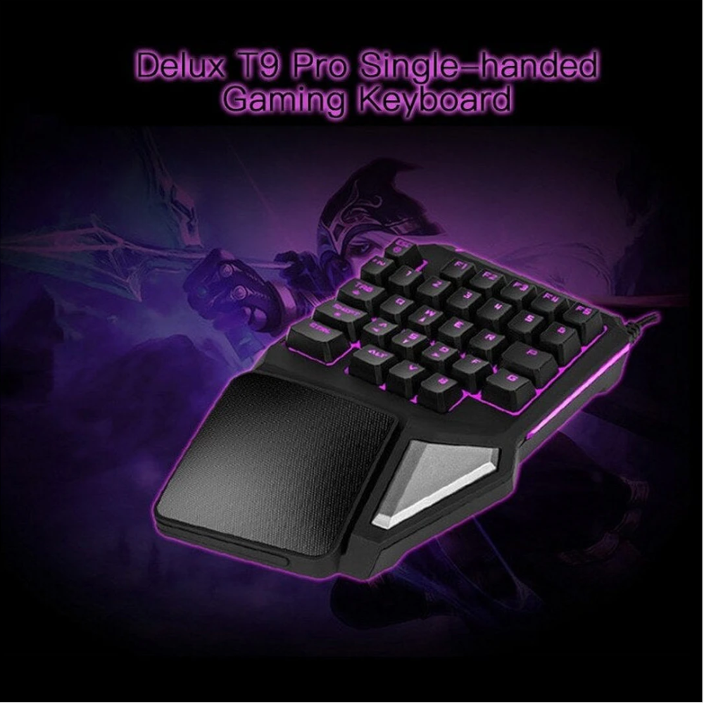 One Single Hand Usb Wired Gamer Keyboard