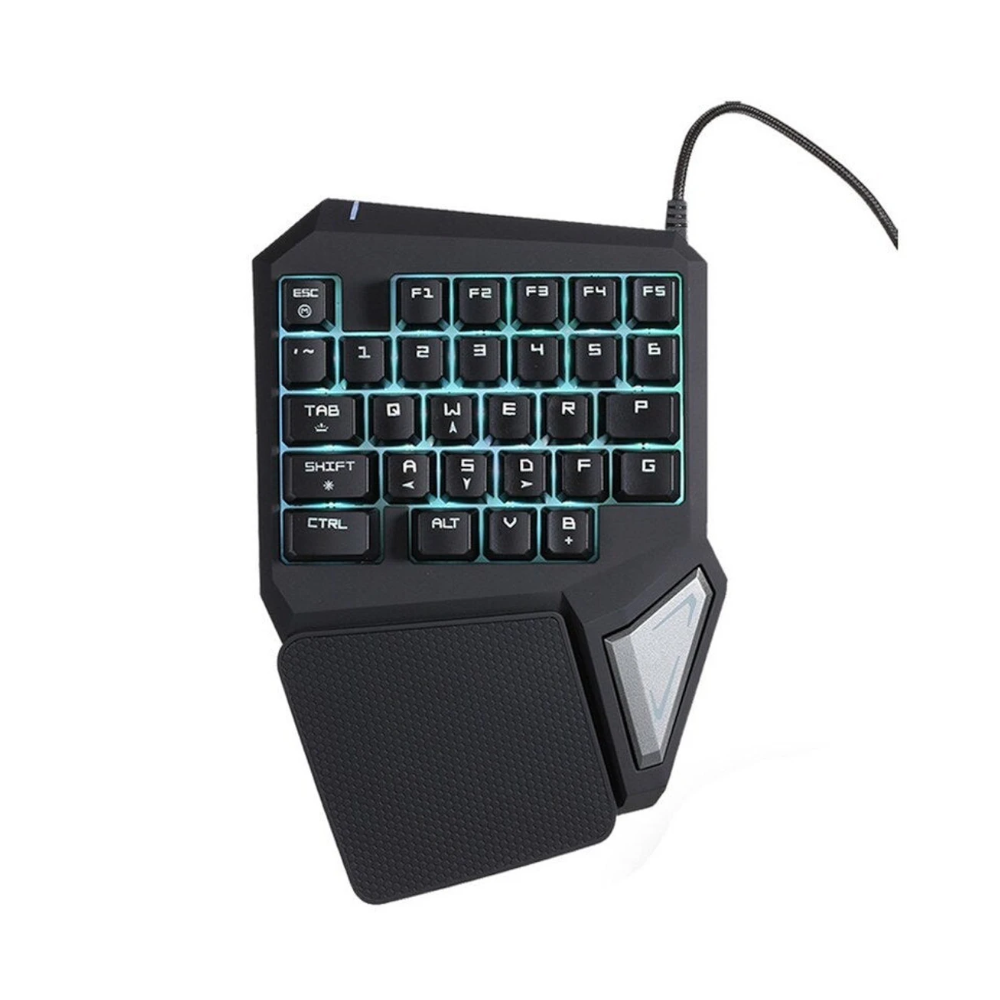 One Single Hand Usb Wired Gamer Keyboard