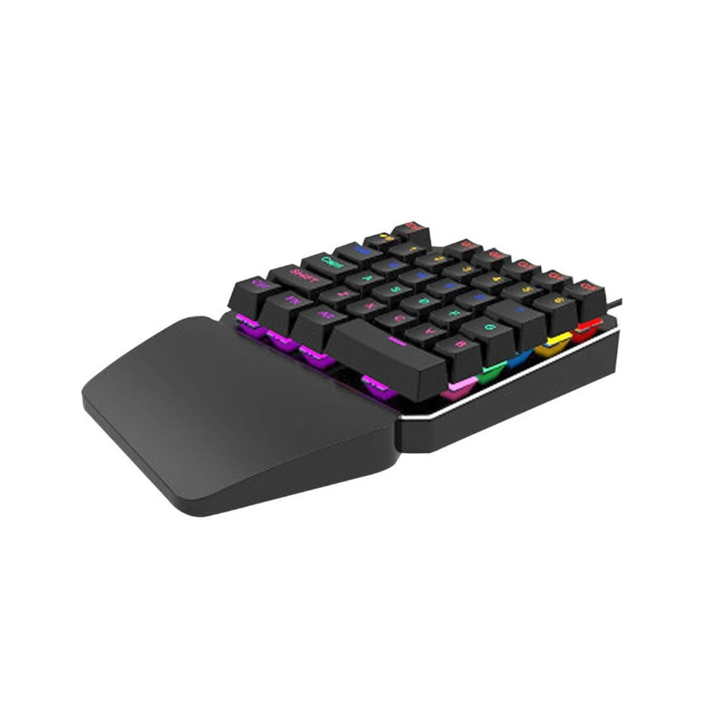 One Single Hand Usb Wired Gamer Keyboard