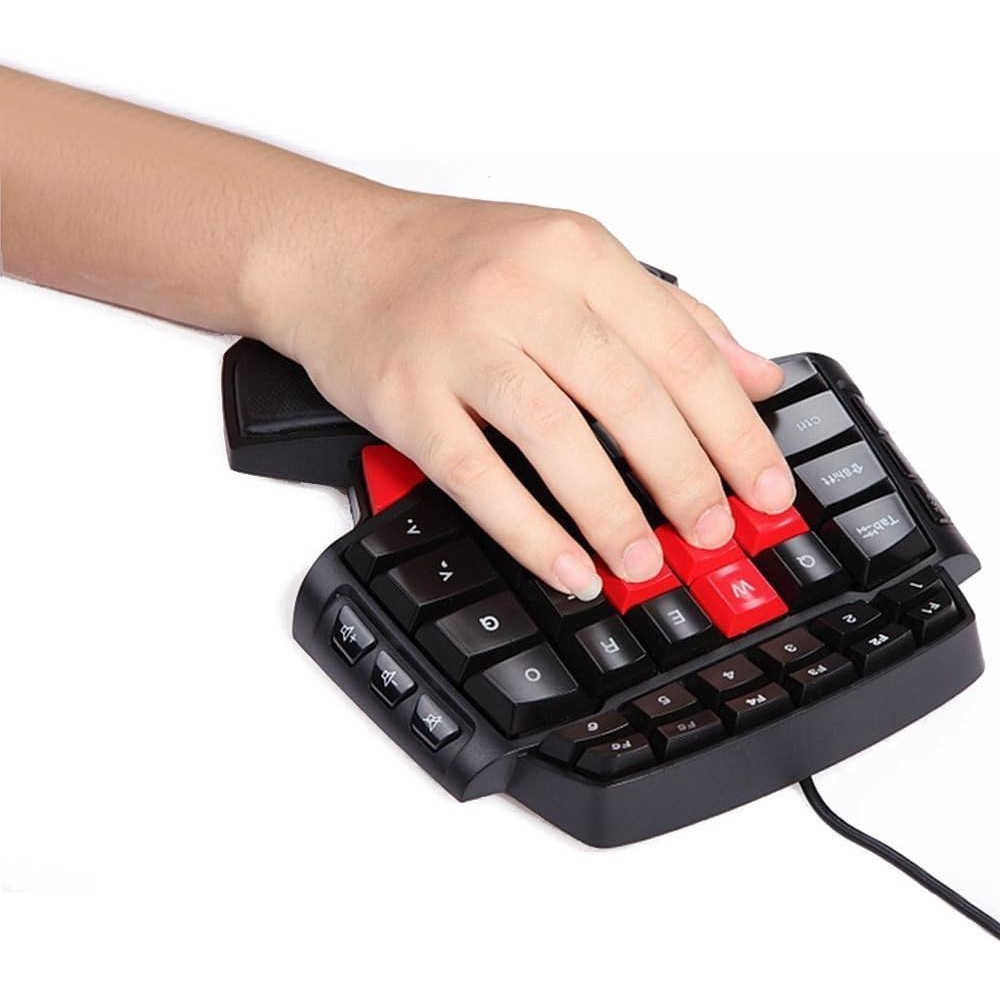 One Single Hand Usb Wired Gamer Keyboard