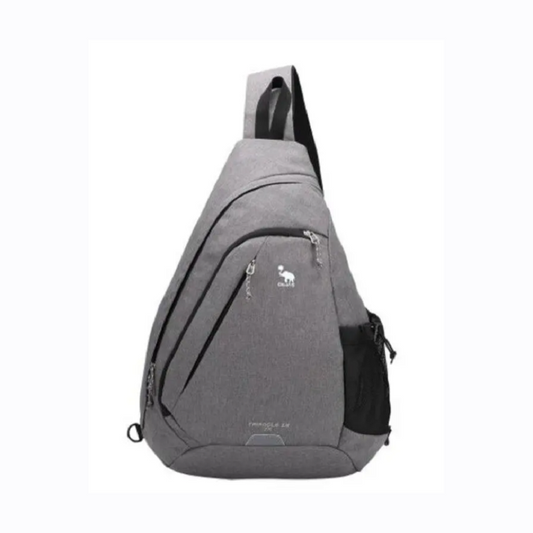 One Strap Backpack For Men Sling Crossbody Shoulder Bag Single Light Gray