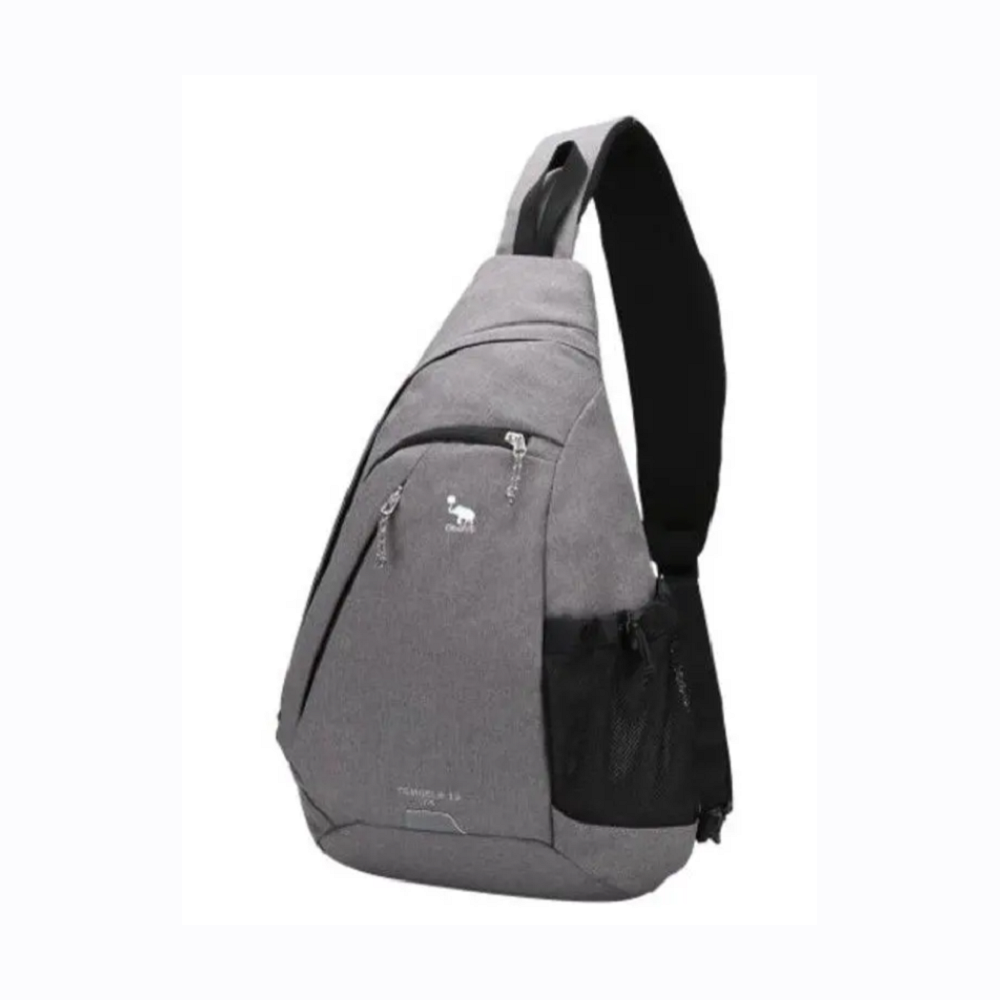 One Strap Backpack For Men Sling Crossbody Shoulder Bag Single Light Gray