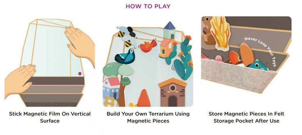 1 Sets of Oribel 1 Sets Of Vertiplay Wall Toy: Enchanted Garden