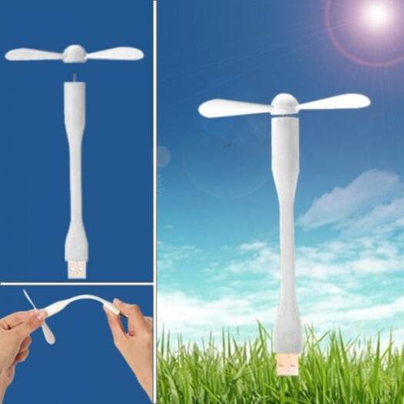Xiaomi Original Tiny Flexible Detachable Usb Fan Low Power Consumption Silence White