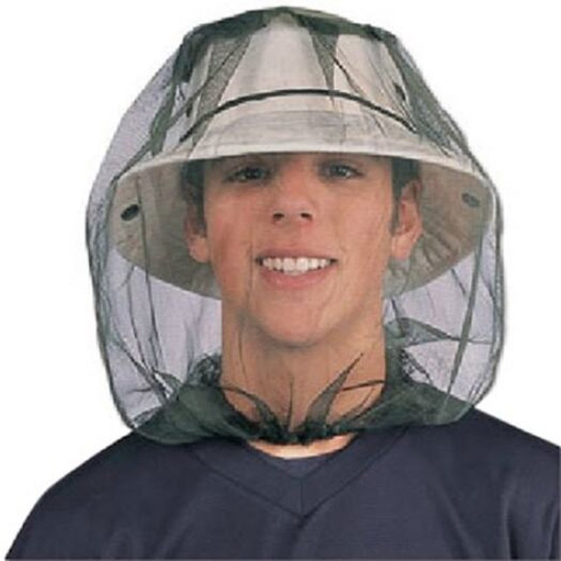 Outdoor Anti Bee Breathable Mesh Face Cover Hat Army Green