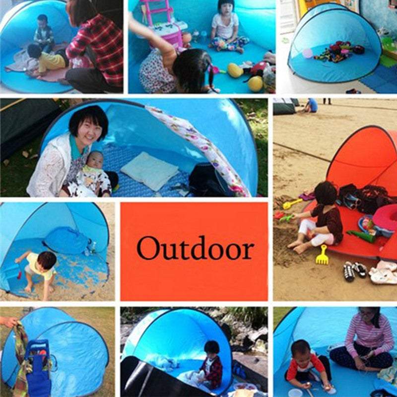 Small Pop Up Tent Outdoor Camp Beach Automatic Folding Hiking