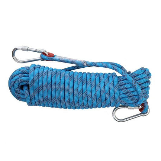 Outdoor Climbing Rope Rock Ice Equipment High Strength Survival Paracord Safety Ropes Accessory Blue