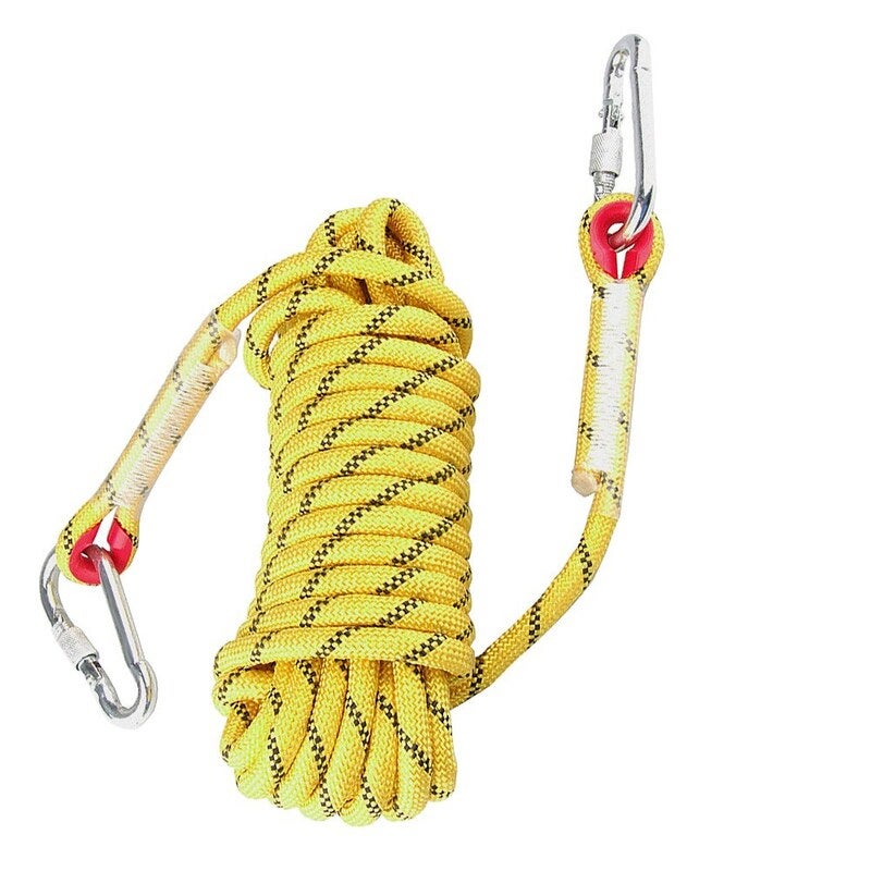Outdoor Climbing Rope Static Rock Yellow
