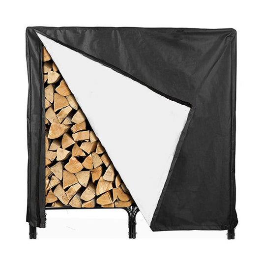 Outdoor Firewood Log Storage Rack Cover Protects Rain Snow Elements