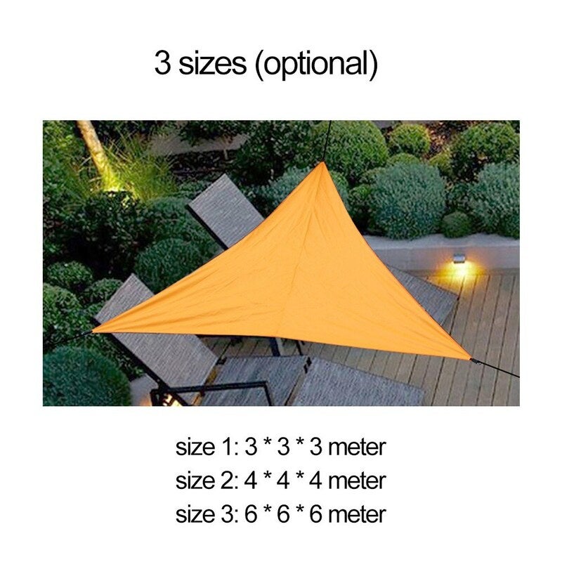 Outdoor Triangular Sunshade Sail Blue