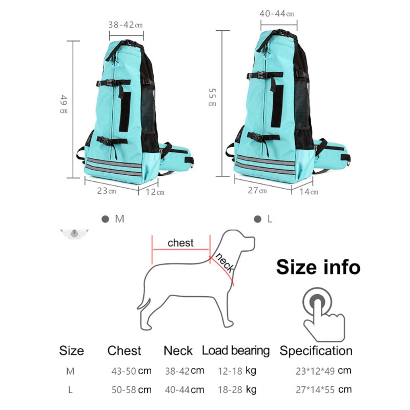 Outdoor Breathable Adjustable Pet Dog Carrier Backpack