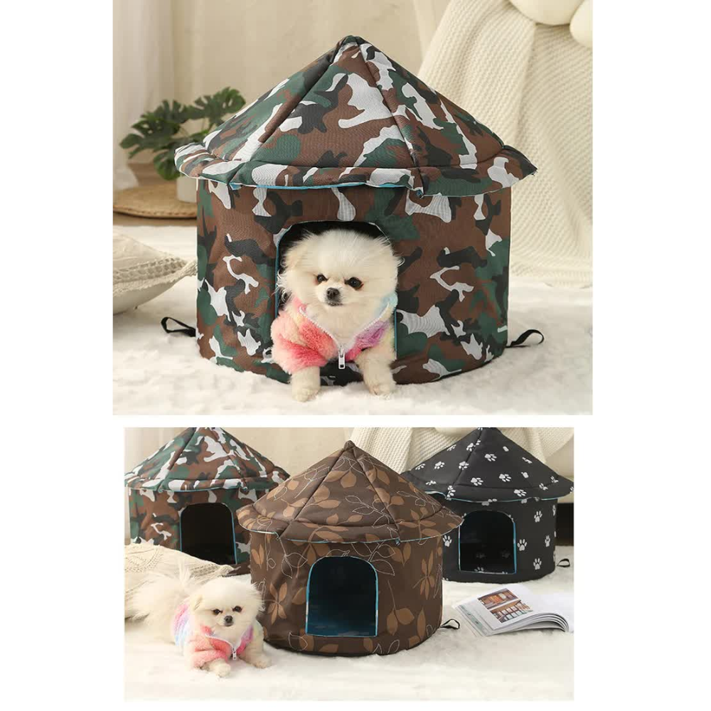 Outdoor Waterproof Cat House Insulated Weatherproof Warm Shelter For Cats Ideal Winter Protectionsize: M 40*41Cm