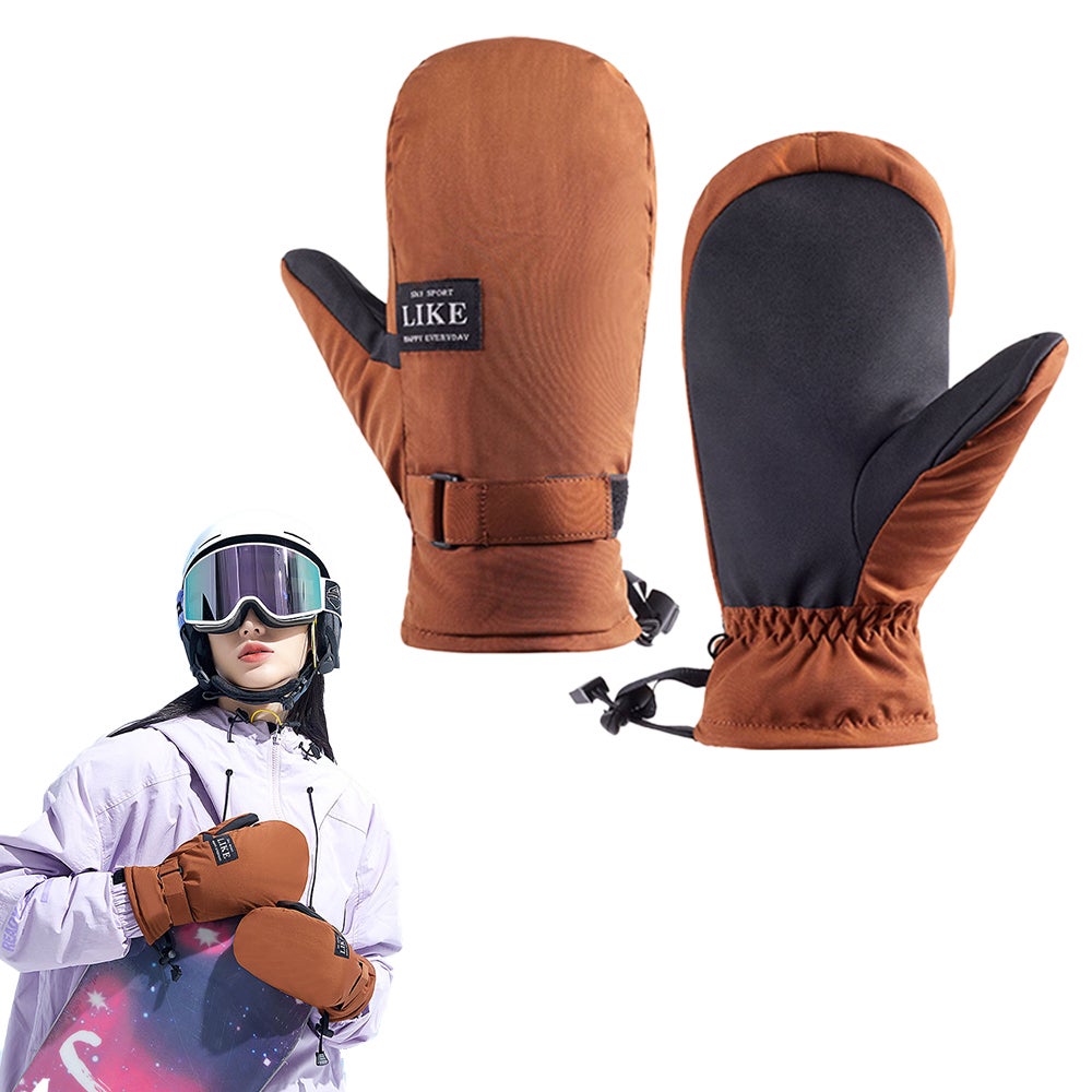 Adult Winter Ski Mittens Snow Gloves Water Resistant Note