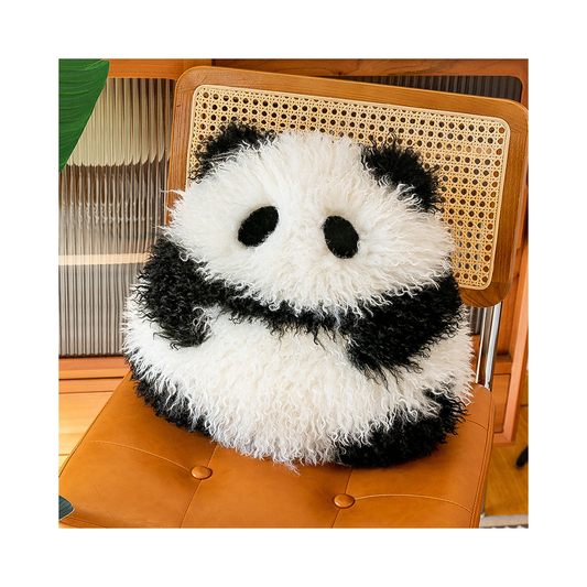 Super Soft Animal Sphere Plush Pillow 38Cm Decorative Throw Cushion For Sofa & Bed(Panda)