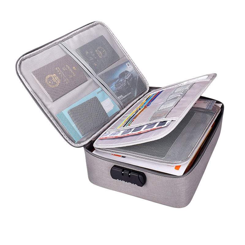 Storage Boxes Locking Documents Holder Organiser Partitions File Sorting Portfolio
