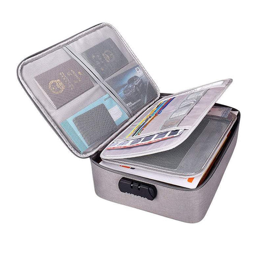Storage Boxes Locking Documents Holder Organiser Partitions File Sorting Portfolio