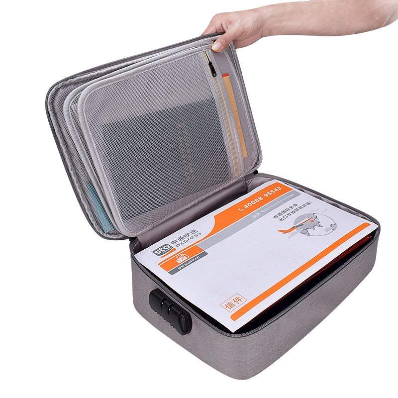 Storage Boxes Locking Documents Holder Organiser Partitions File Sorting Portfolio