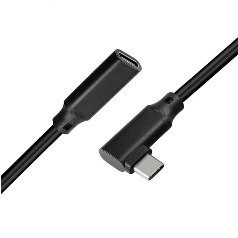 100W Pd 5A Curved Usb3.1 Type 90 Degree Extension Cable Cord 5M