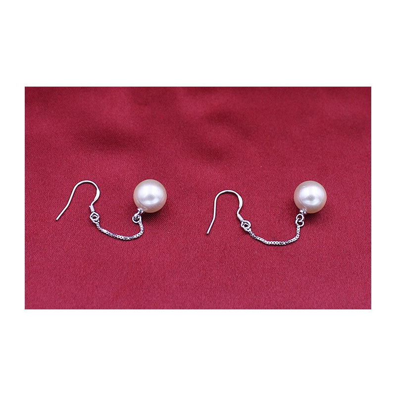Water Drop Dangle Studs Pearl Earrings Wire Beads