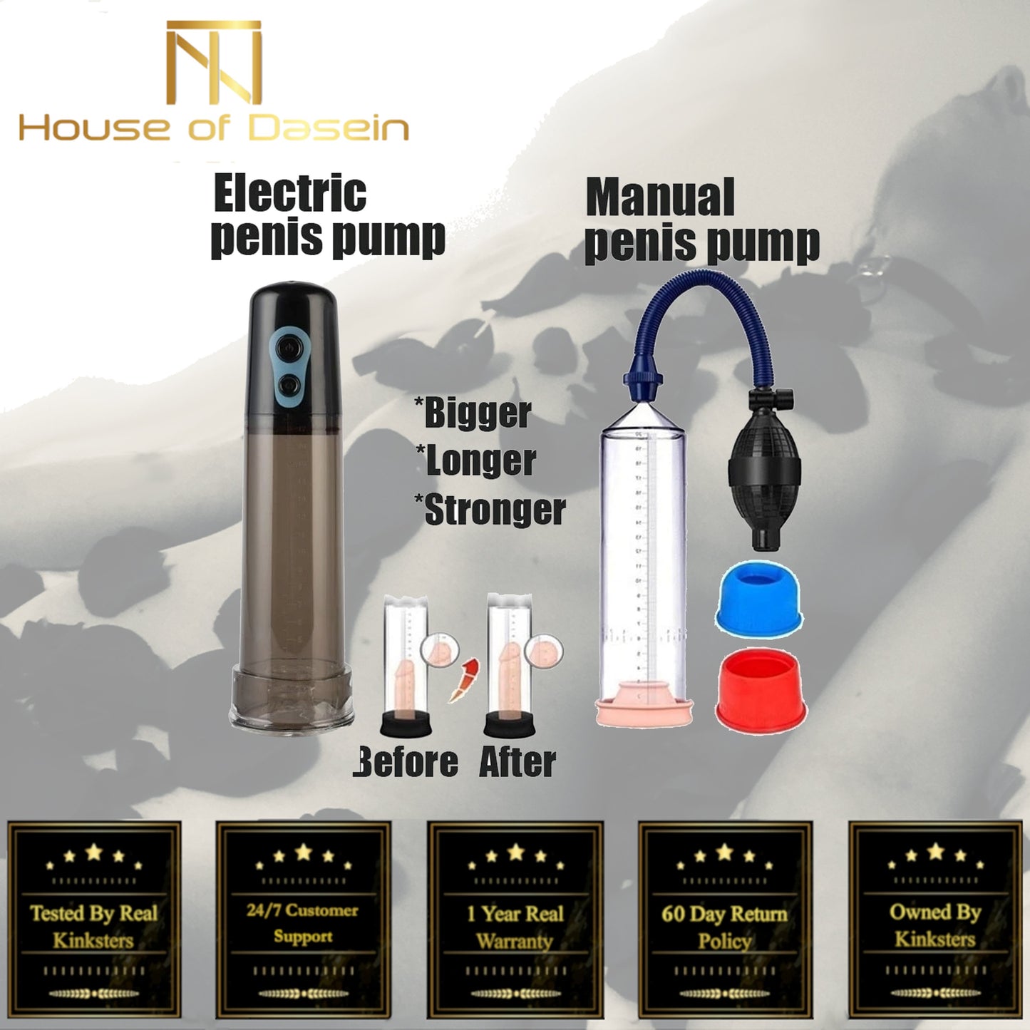 Penis Pump Manual Or Electric Vacuum Cock Enlargement Bdsm