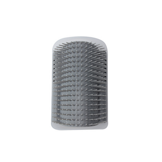 Pet Cat Rubber Corner Massage Scratch Comb Grey