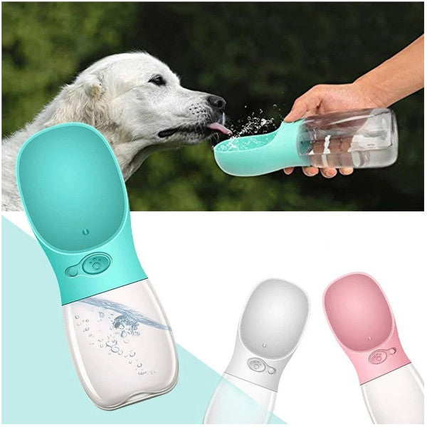 350Ml Portable Pet Drinking Cup Out Dog And Cat Bottle Blue