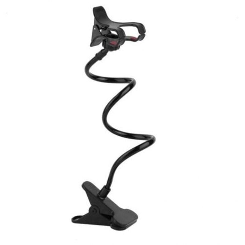 Phone Holder Universal 360 Rotating Flexible Long Arm Lazy Black