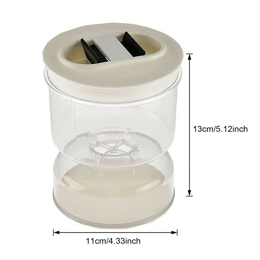 Pickle Olive Hourglass Jar Can Dry And Wet Separate Container Olives Food
