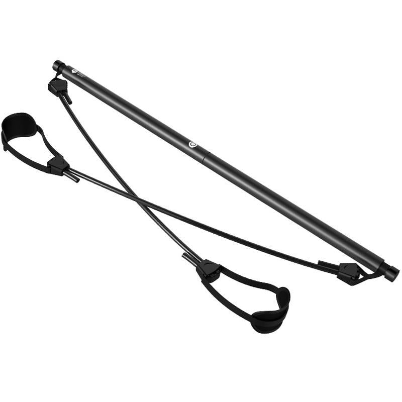 Pilates Bar Kit With Resistance Band Exercise Stick Toning Fitness Yoga Gym Body Workout